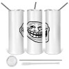 360 Eco friendly stainless steel tumbler 600ml, with metal straw & cleaning brush