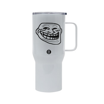 Troll face, Mega Stainless steel Tumbler with lid, double wall 750L