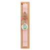 Easter Set, wooden keychain & scented flat Easter candle (30cm) (PINK)