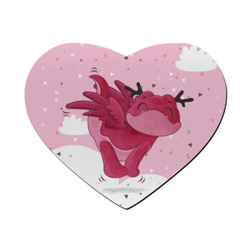 Flying Dyno, Mousepad heart 23x20cm