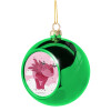 Green Christmas tree ornament ball 8cm