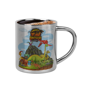 Dinosaur's world, Double-wall metal cup for espresso (220ml)