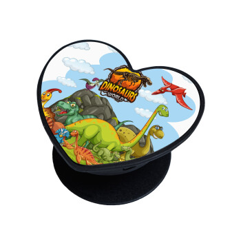 Dinosaur's world, Phone Holders Stand  καρδιά Μαύρο Βάση Στήριξης Κινητού στο Χέρι