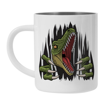 Dinosaur scratch, Mug Stainless steel double wall 450ml