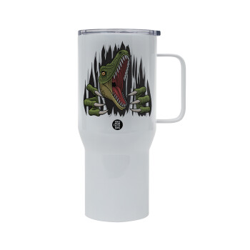 Dinosaur scratch, Mega Stainless steel Tumbler with lid, double wall 750L