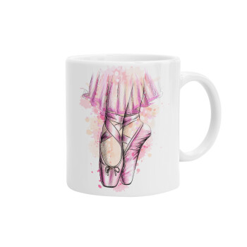 Ballerina shoes, Ceramic coffee mug, 330ml (1pcs)