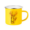 Yellow Enamel Metallic Cup 360ml