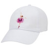 Adult Baseball Cap White 5-panel (POLYESTER, ADULT, UNISEX, ONE SIZE)