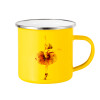 Yellow Enamel Metallic Cup 360ml