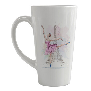 Ballerina in Paris, Κούπα κωνική Latte Μεγάλη, κεραμική, 450ml