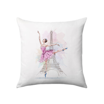 Ballerina in Paris, Sofa cushion 40x40cm includes filling