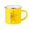 Yellow Enamel Metallic Cup 360ml