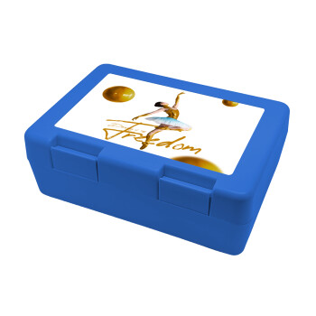 Gold Dancer, Children's cookie container BLUE 185x128x65mm (BPA free plastic)