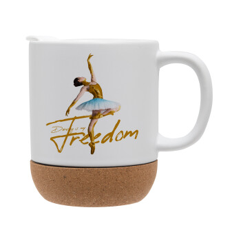 Gold Dancer, Ceramic coffee mug Cork (MAT), 330ml (1pcs)