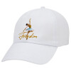 Adult Baseball Cap White 5-panel (POLYESTER, ADULT, UNISEX, ONE SIZE)