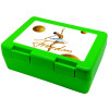 Children's cookie container GREEN 185x128x65mm (BPA free plastic)