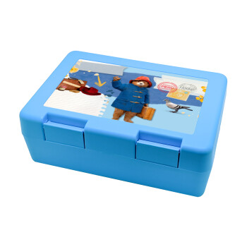 Αρκουδάκι Πάντινγκτον, Children's cookie container LIGHT BLUE 185x128x65mm (BPA free plastic)