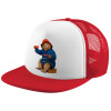 Καπέλο παιδικό Soft Trucker με Δίχτυ ΚΟΚΚΙΝΟ/ΛΕΥΚΟ (POLYESTER, ΠΑΙΔΙΚΟ, ONE SIZE)
