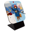 Quartz Wooden table clock with hands (10cm)