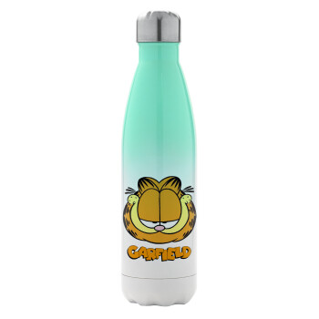 Garfield, Metal mug thermos Green/White (Stainless steel), double wall, 500ml