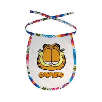 Garfield, Σαλιάρα μωρού αλέκιαστη με κορδόνι Χρωματιστή