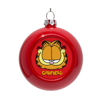 Garfield, Red Christmas tree ornament bauble 8cm