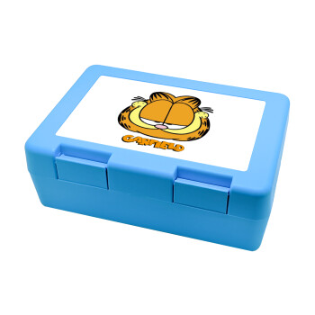 Garfield, Children's cookie container LIGHT BLUE 185x128x65mm (BPA free plastic)