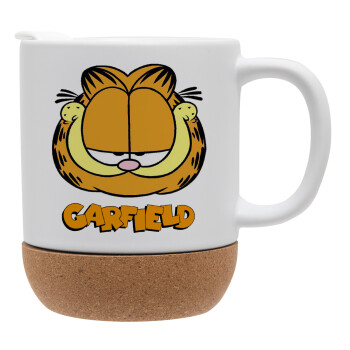 Garfield, Κούπα, κεραμική με βάση φελού και καπάκι (ΜΑΤ), 330ml (1 τεμάχιο)