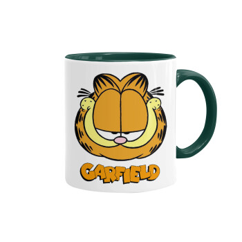Garfield, Mug colored green, ceramic, 330ml
