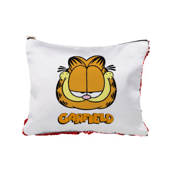 Garfield, Τσαντάκι νεσεσέρ με πούλιες (Sequin) Κόκκινο