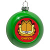 Green Christmas tree ornament bauble 8cm