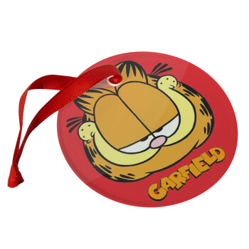 Garfield, Christmas ornament glass 9cm