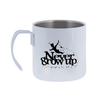 Peter pan, Never Grow UP, Mug Stainless steel double wall 400ml