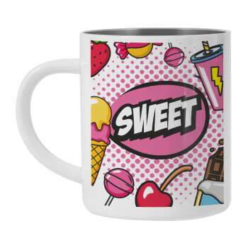 SWEET, Mug Stainless steel double wall 300ml