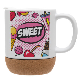 SWEET, Ceramic coffee mug Cork (MAT), 330ml (1pcs)