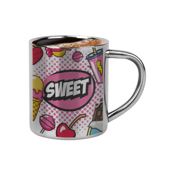 SWEET, Double-wall metal cup for espresso (220ml)