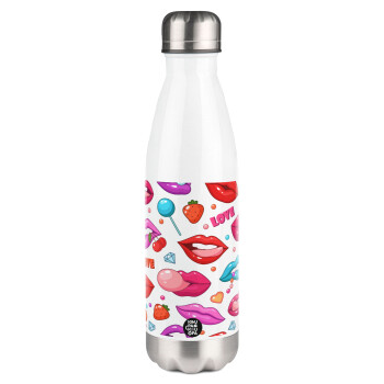 LIPS, Metal mug thermos White (Stainless steel), double wall, 500ml