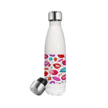 LIPS, Metal mug thermos White (Stainless steel), double wall, 500ml