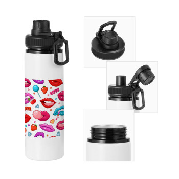 LIPS, Metal water bottle with safety cap, aluminum 850ml