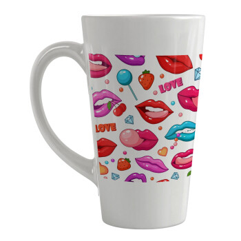 LIPS, Κούπα κωνική Latte Μεγάλη, κεραμική, 450ml