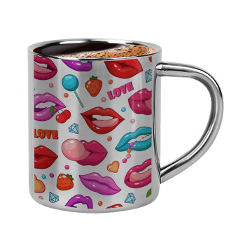 LIPS, Double-wall metal cup for espresso (220ml)