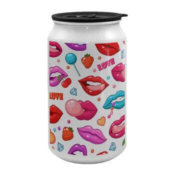 LIPS, Κούπα ταξιδιού μεταλλική με καπάκι (tin-can) 500ml