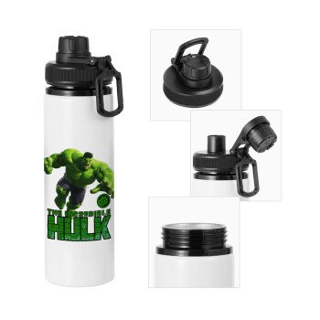 Hulk, Metal water bottle with safety cap, aluminum 850ml