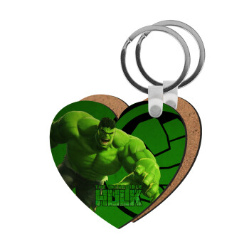 Hulk, Μπρελόκ Ξύλινο καρδιά MDF