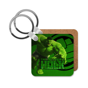Hulk, Μπρελόκ Ξύλινο τετράγωνο MDF