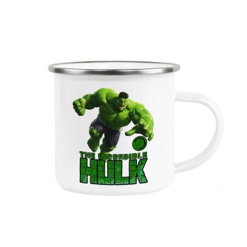 Hulk, Metallic enamel cup white 360ml