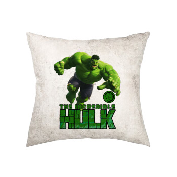Hulk, Μαξιλάρι καναπέ Δερματίνη Γκρι 40x40cm με γέμισμα