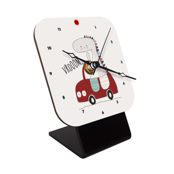 Βρουμ βρουμ, Quartz Wooden table clock with hands (10cm)