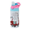 Children's hot water bottle, stainless steel, with safety straw, Pink/BlueCiel (360ml) BPA FREE