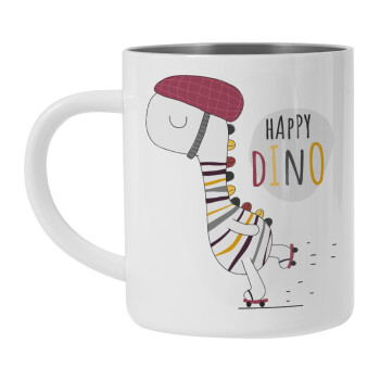 Happy Dino, Mug Stainless steel double wall 450ml